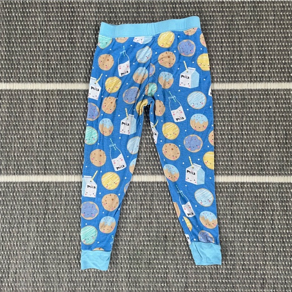 Little Sleepies Blue Cookies and Milk Bamboo Viscose Two Piece Pajama Set - Picture 9 of 10